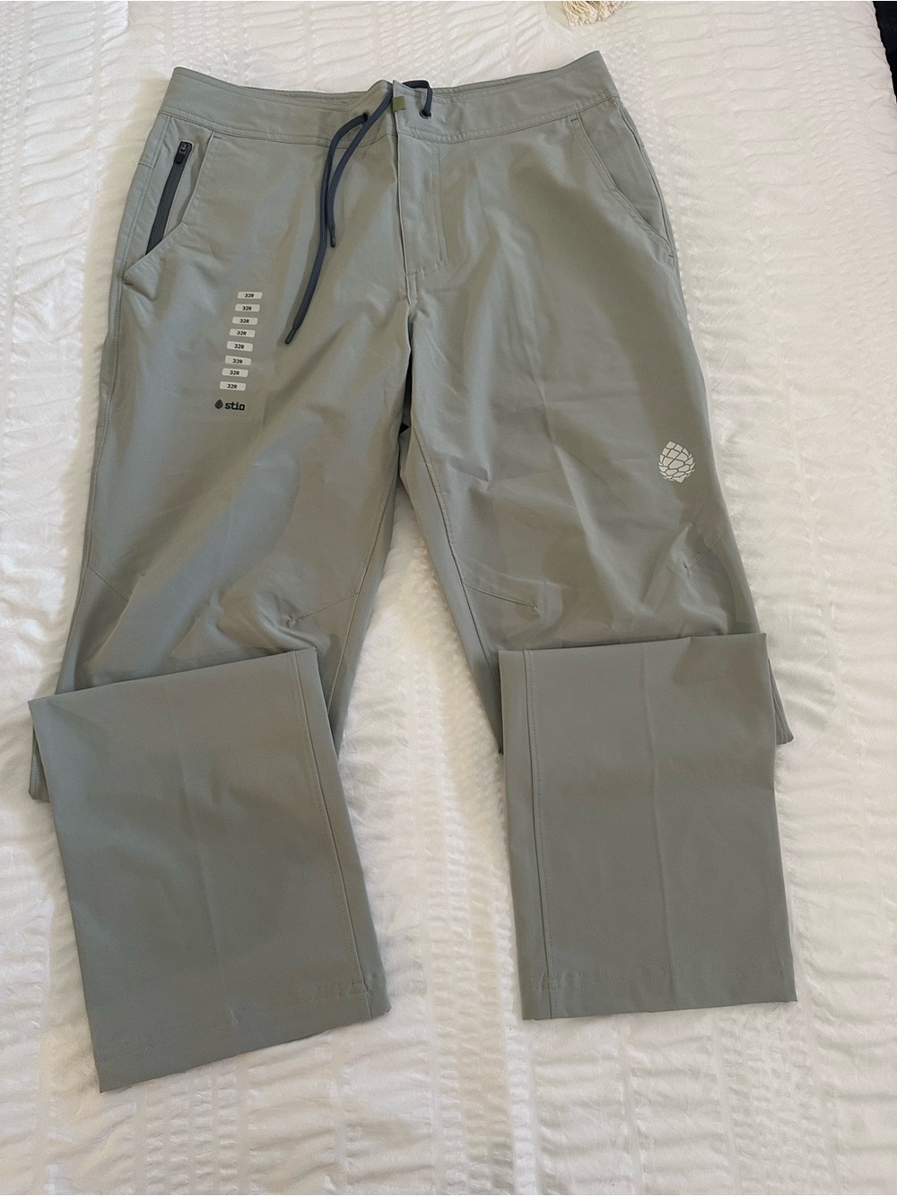 Stio Sage Green Men's CFS Board Pants with Drawstring Waist 32 R